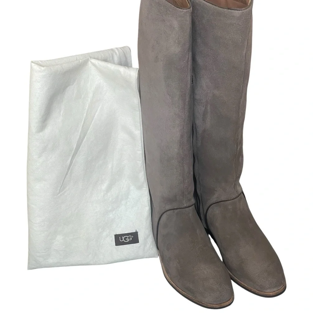 UGG Australia DALEY Gracen Womens tan Suede Comfort Knee High Ride Boots Sz 9.5